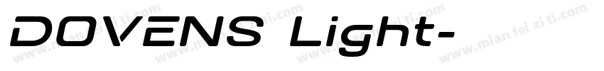 DOVENS Light字体转换